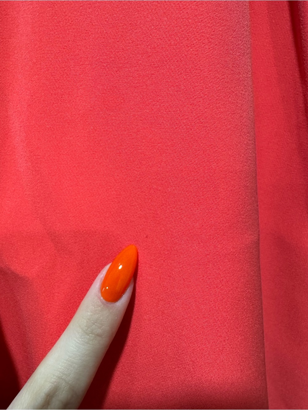 🟡3/$15 DEAL! Laundry By Shelli Segal Coral Halter Shift Dress with Laser-Cut Hem - Picture 4 of 9